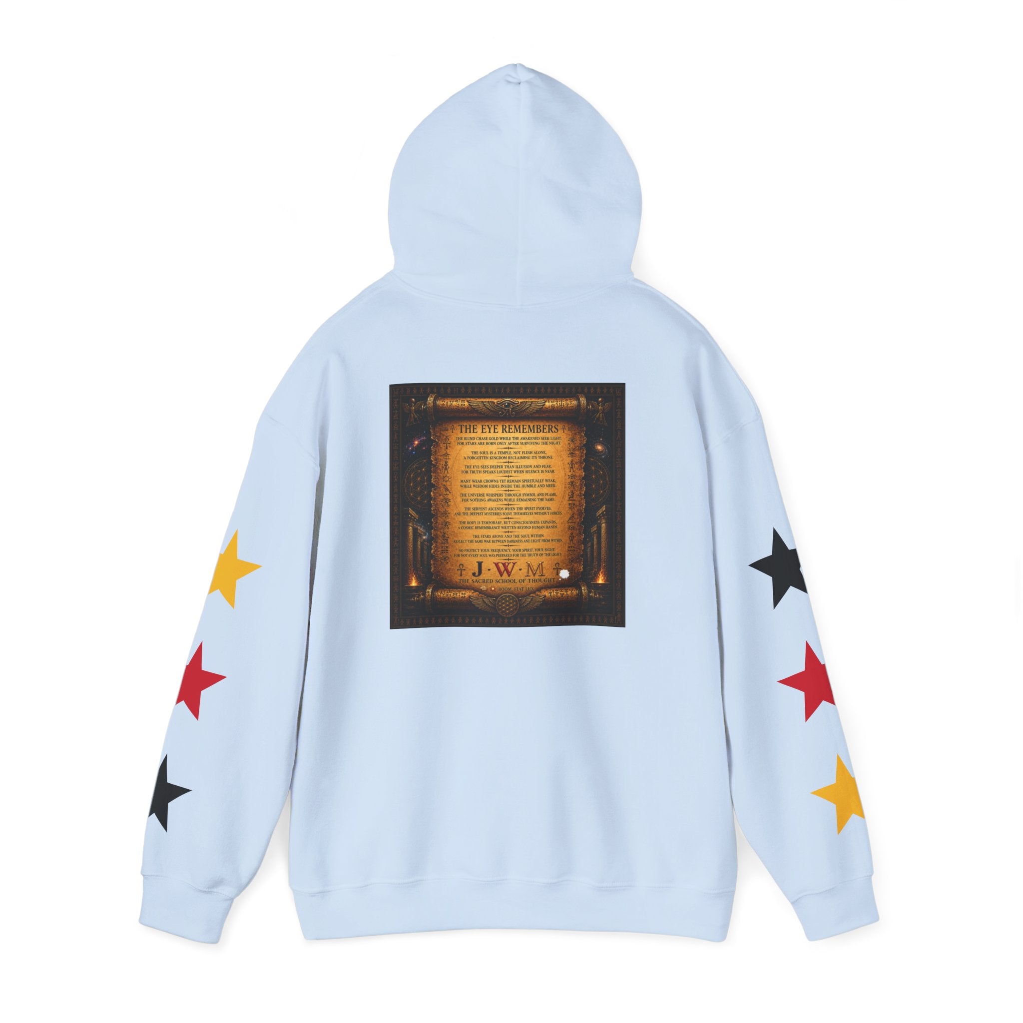 Eye of Providence Star Sleeve Hoodie — Vintage Occult Symbol Pullover