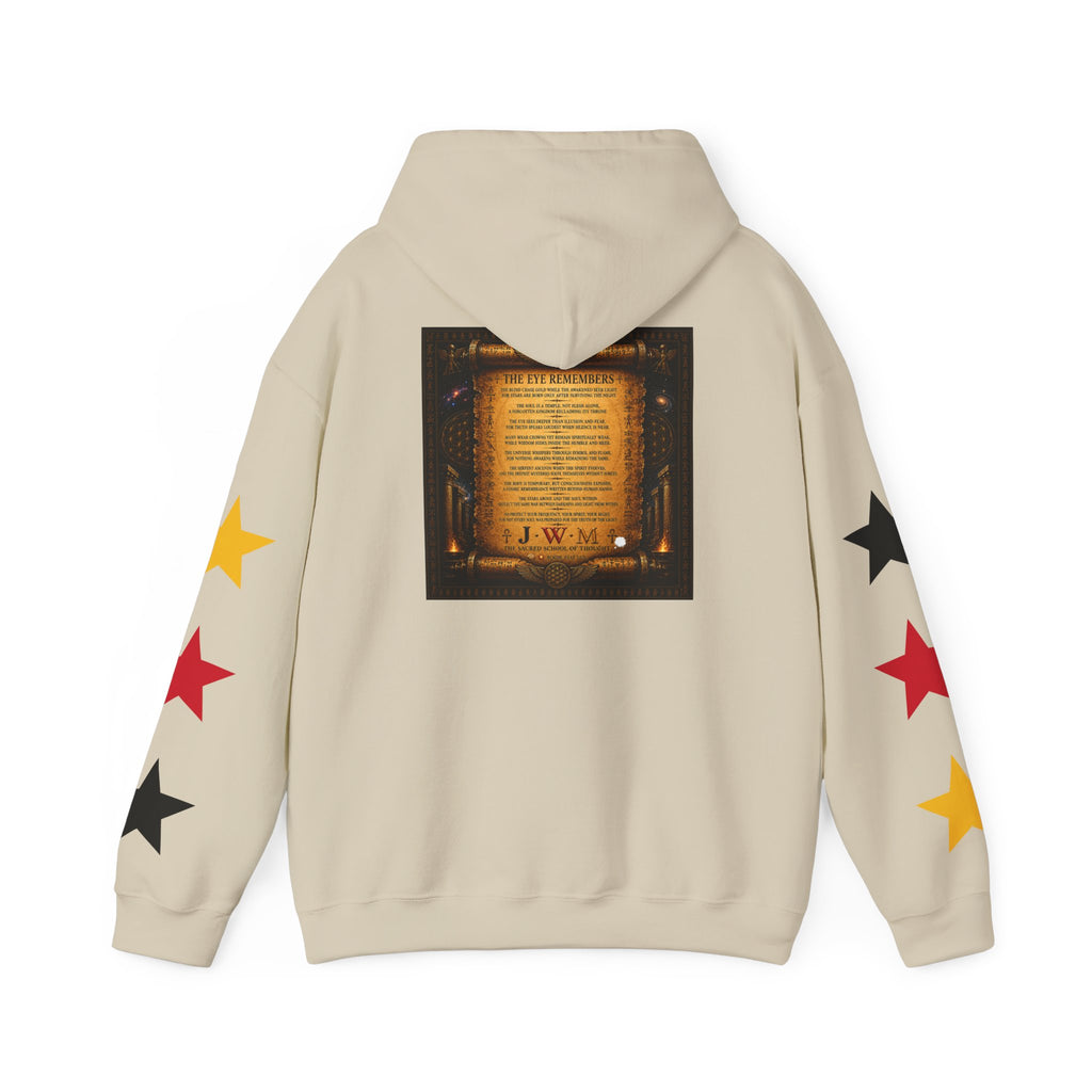 Eye of Providence Star Sleeve Hoodie — Vintage Occult Symbol Pullover