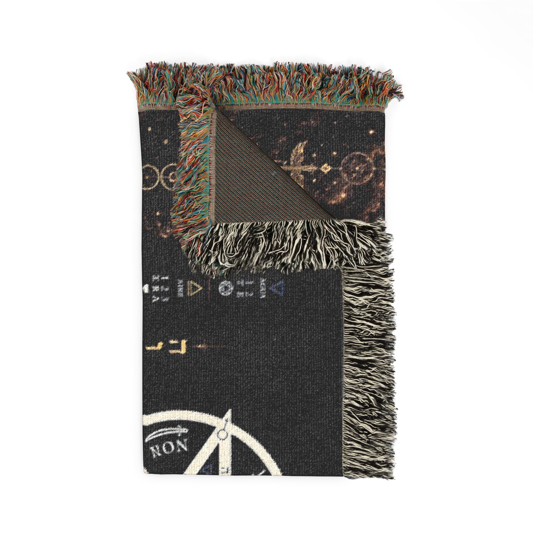 Esoteric Tetragrammaton Woven Blanket — Sacred Geometry Protection Throw