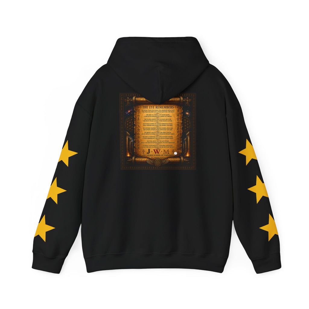 Eye of Providence Star Sleeve Hoodie — Vintage Occult Symbol Pullover