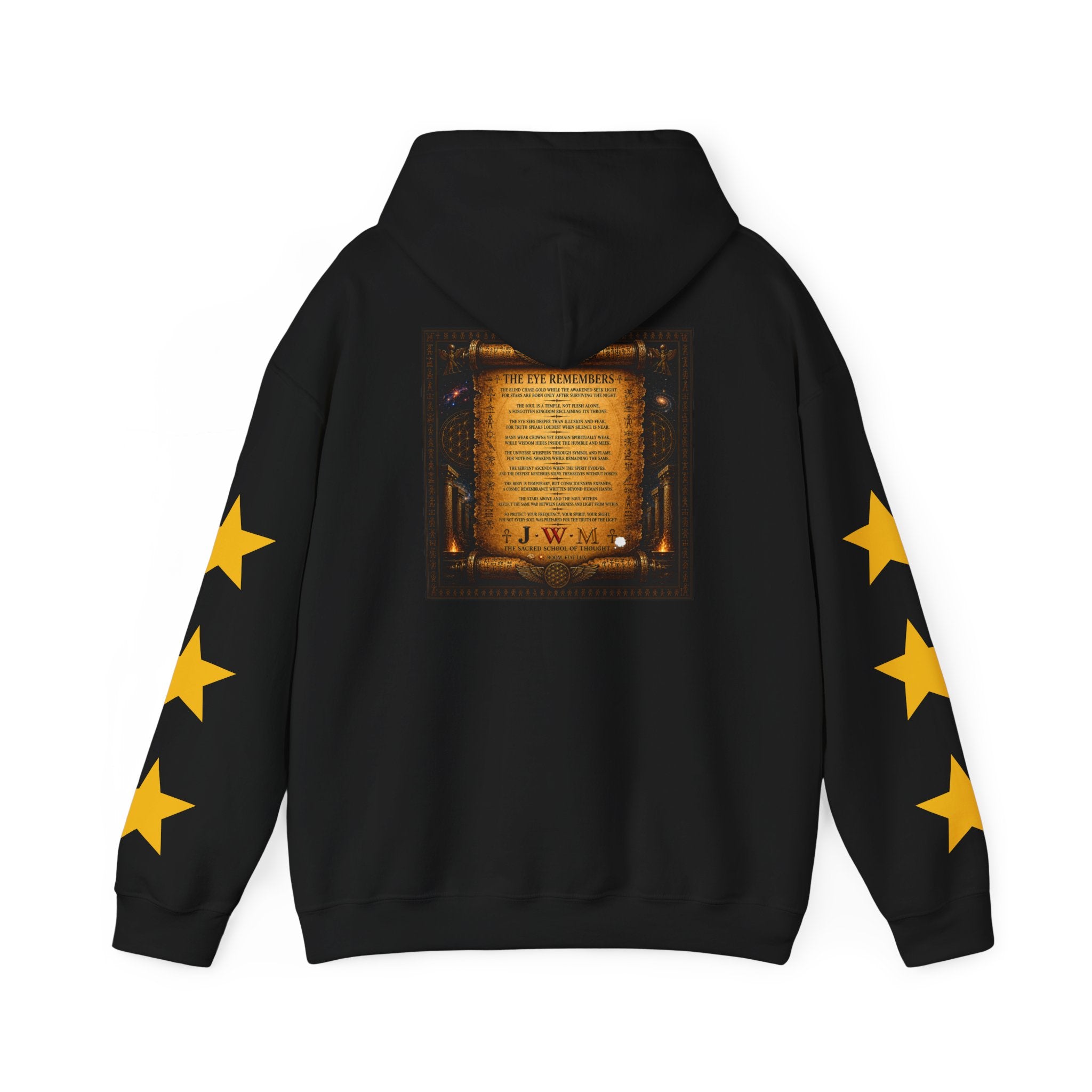 Eye of Providence Star Sleeve Hoodie — Vintage Occult Symbol Pullover