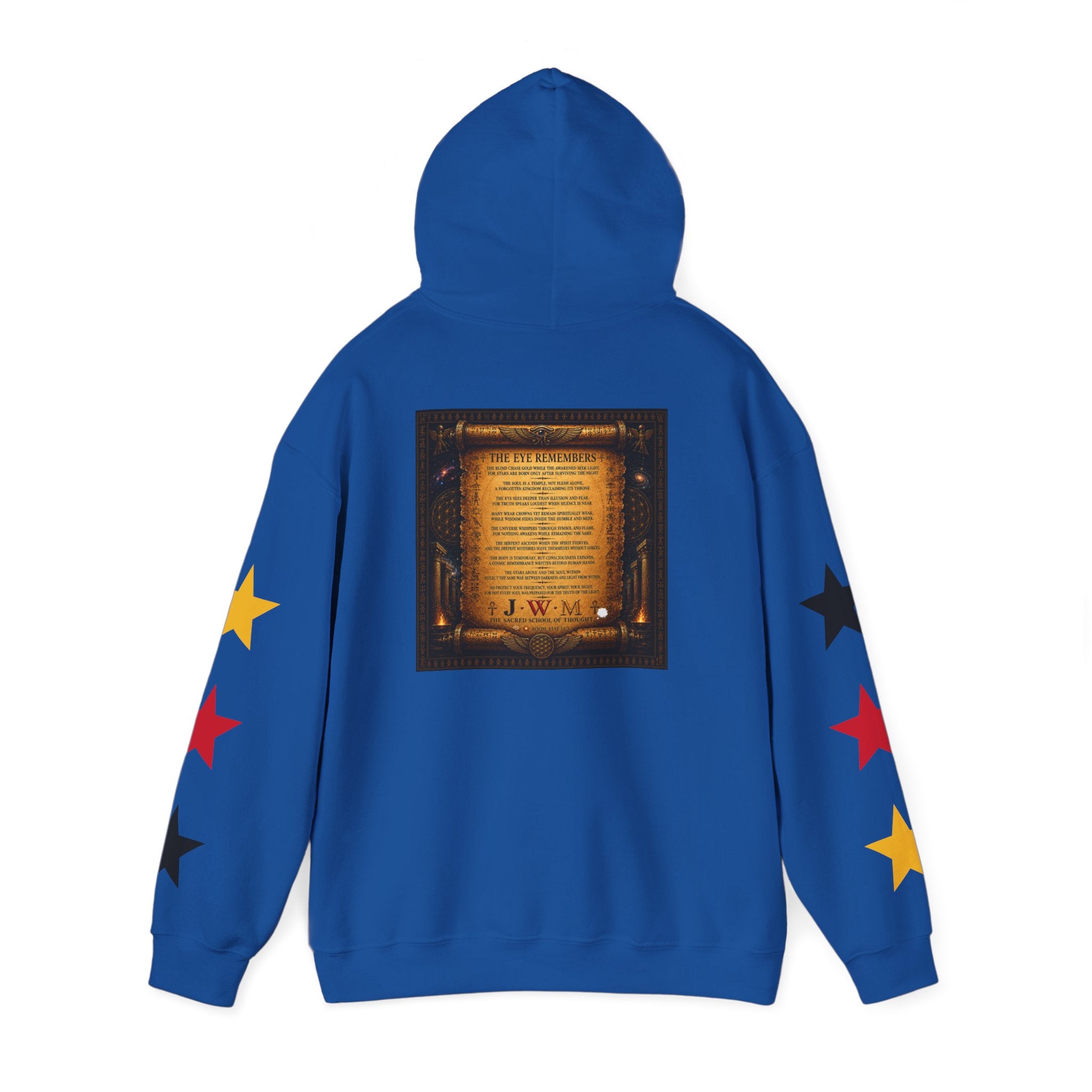 Eye of Providence Star Sleeve Hoodie — Vintage Occult Symbol Pullover