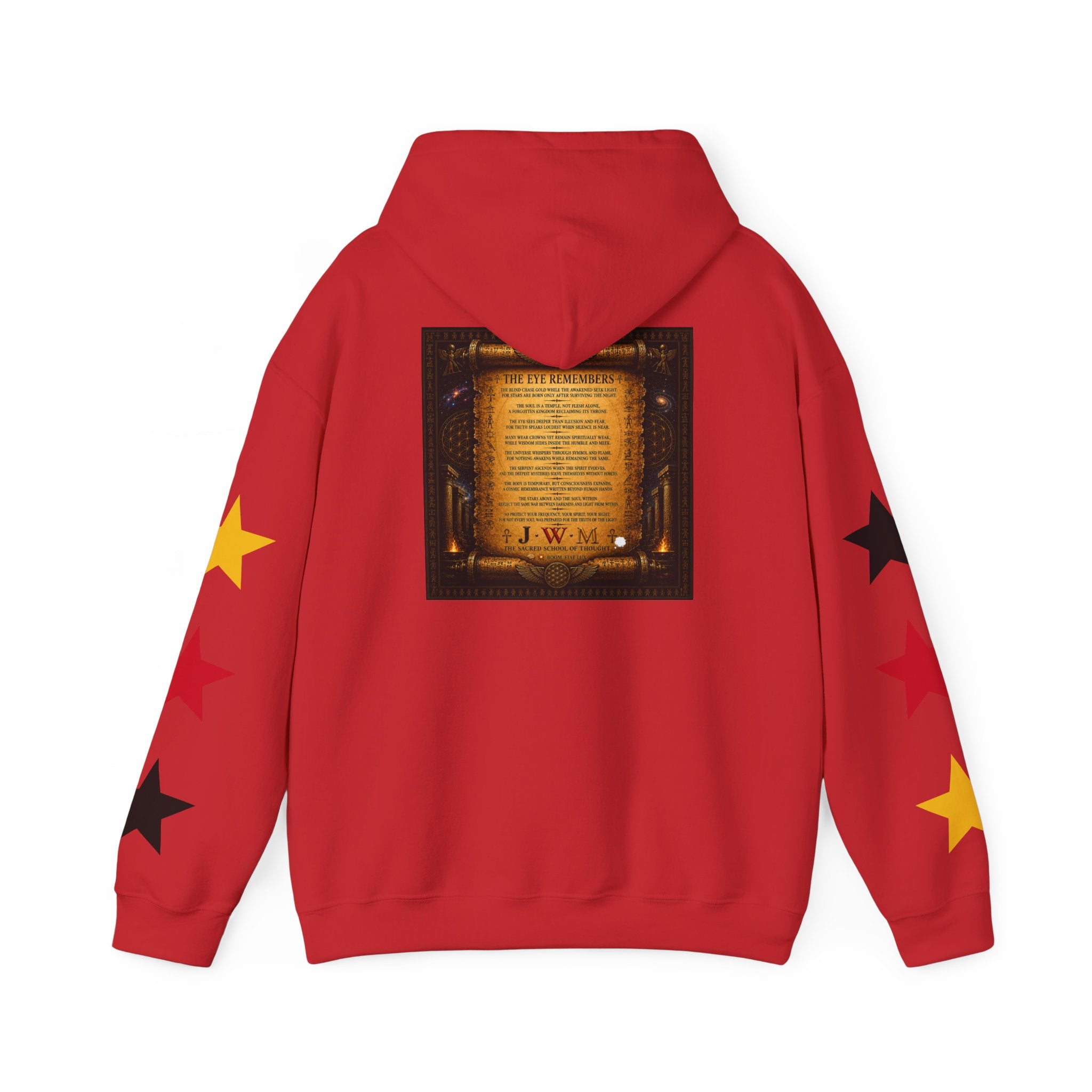 Eye of Providence Star Sleeve Hoodie — Vintage Occult Symbol Pullover