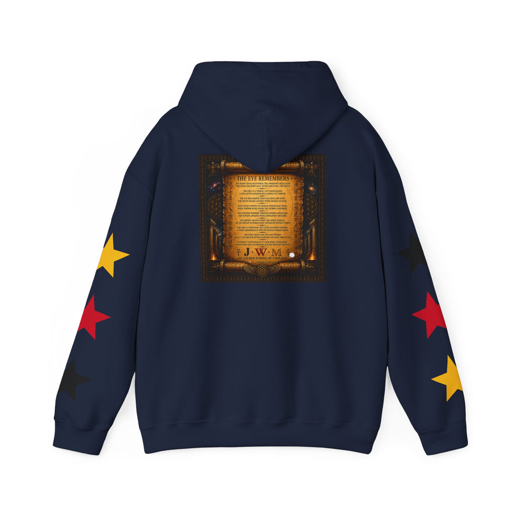 Eye of Providence Star Sleeve Hoodie — Vintage Occult Symbol Pullover