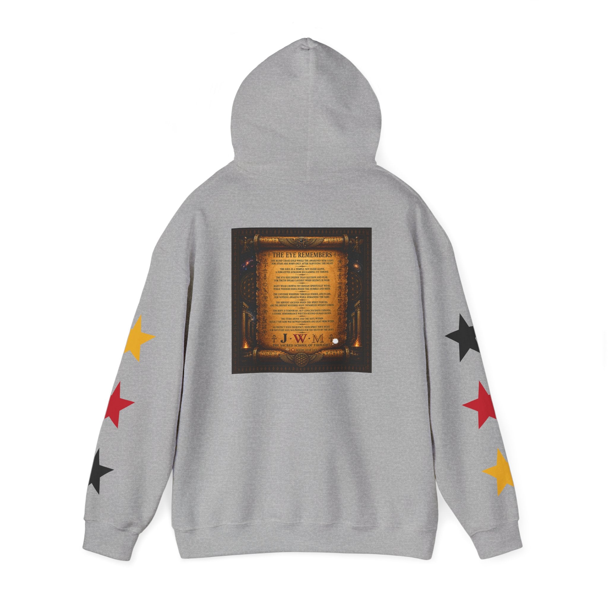 Eye of Providence Star Sleeve Hoodie — Vintage Occult Symbol Pullover