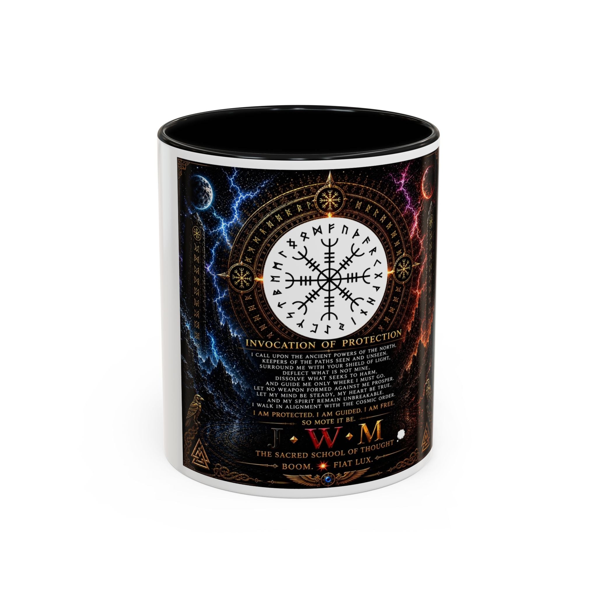 ÆGISHJÁLMR — HELM OF AWE  ACTIVATED SEAL OF PROTECTION • INVISIBILITY • SPIRITUAL DOMINION  Created and Designed by JWM — THE SACRED SCHOOL OF THOUGHT 💭   La Escuela Sagrada del Pensamiento  This is...