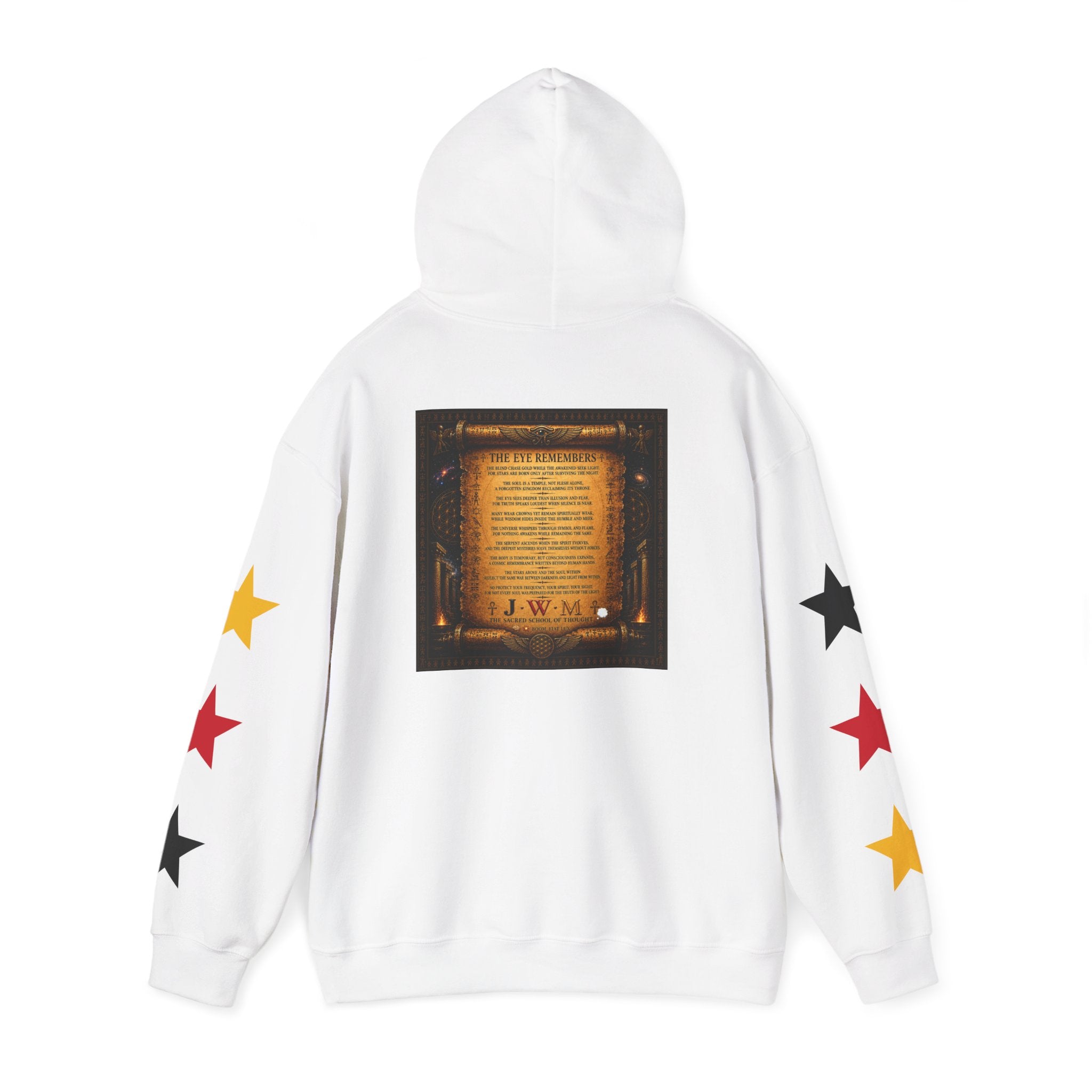 Eye of Providence Star Sleeve Hoodie — Vintage Occult Symbol Pullover