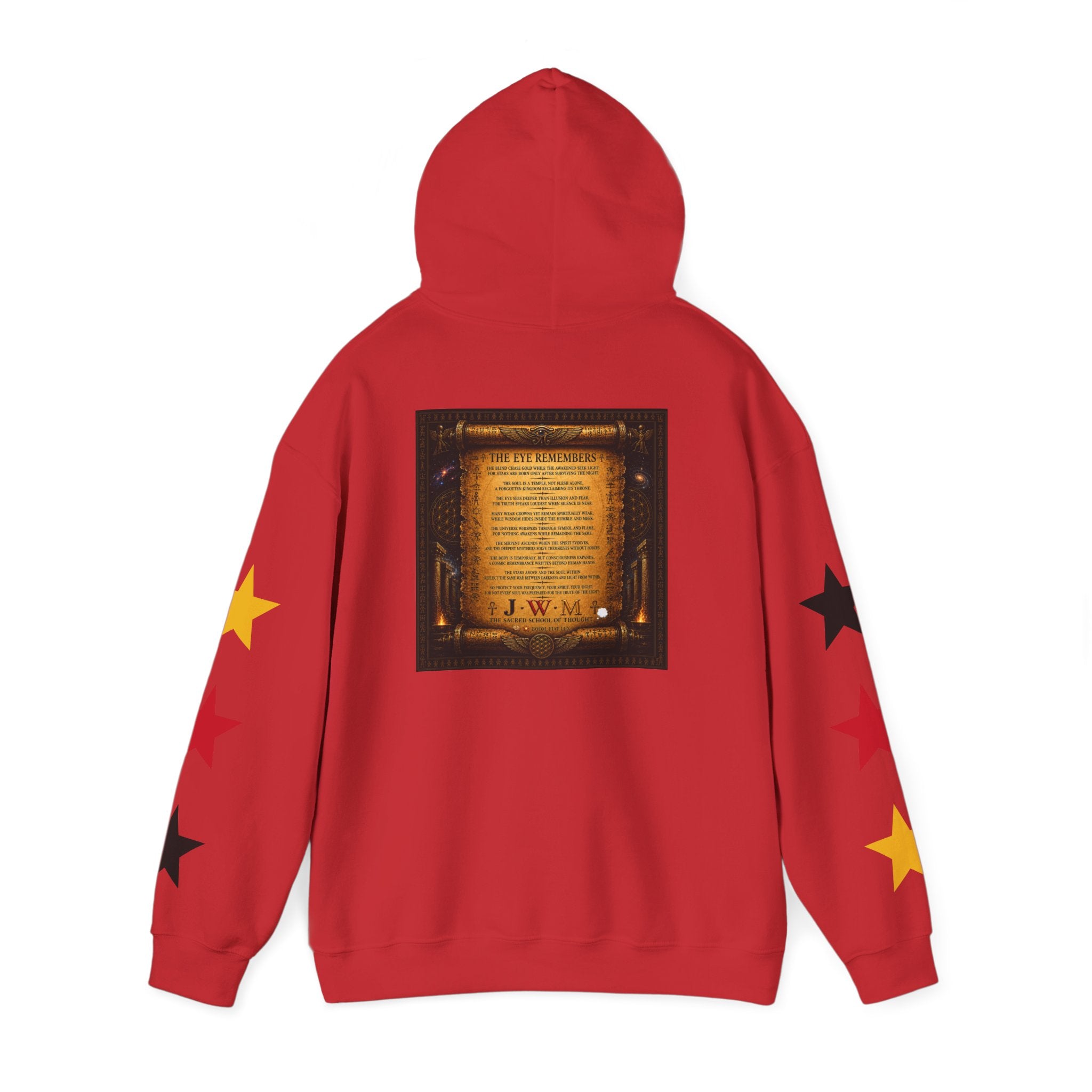 Eye of Providence Star Sleeve Hoodie — Vintage Occult Symbol Pullover