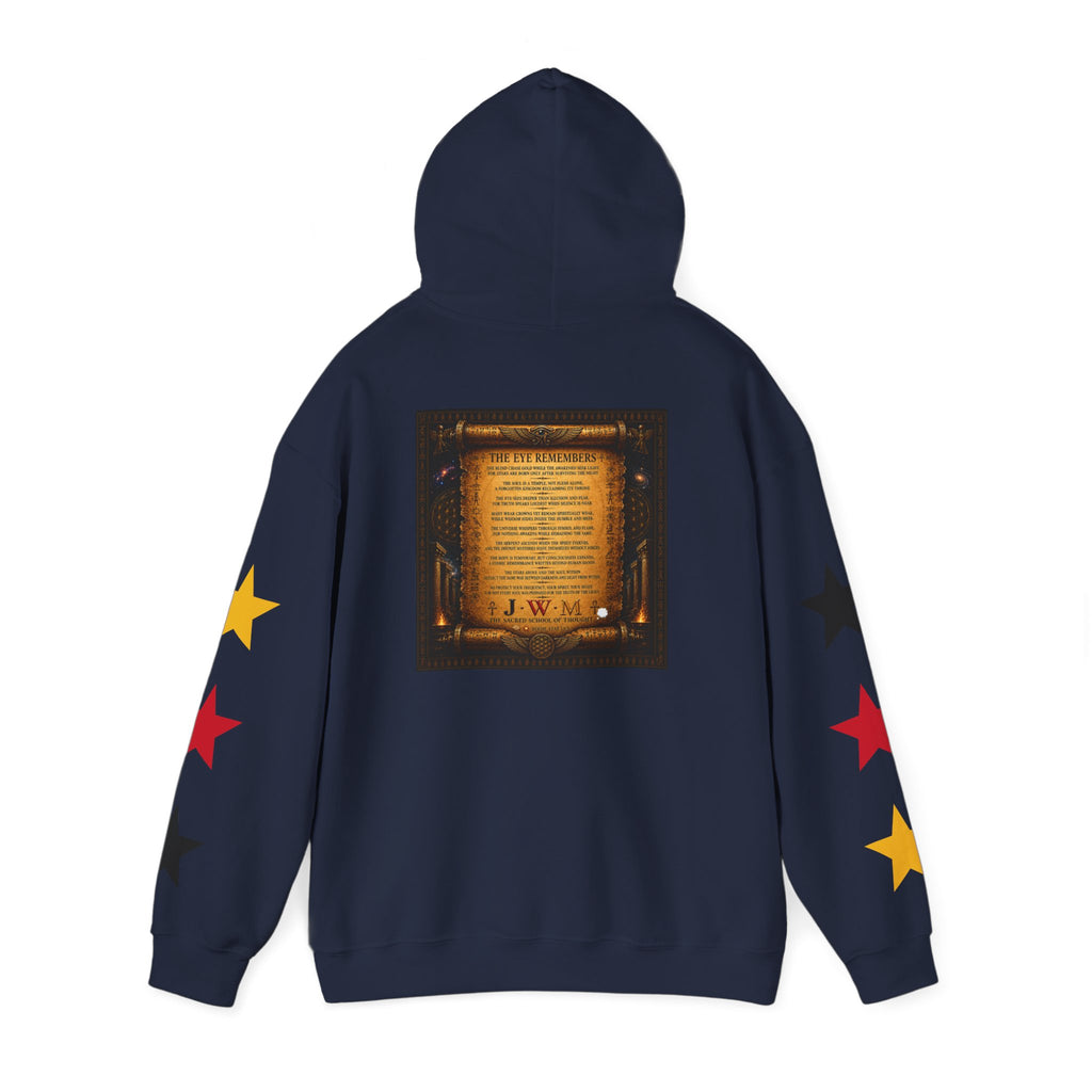 Eye of Providence Star Sleeve Hoodie — Vintage Occult Symbol Pullover