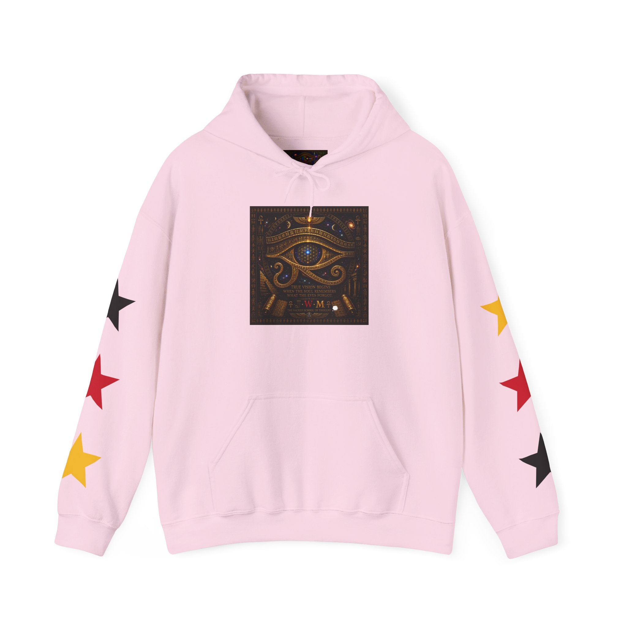Eye of Providence Star Sleeve Hoodie — Vintage Occult Symbol Pullover
