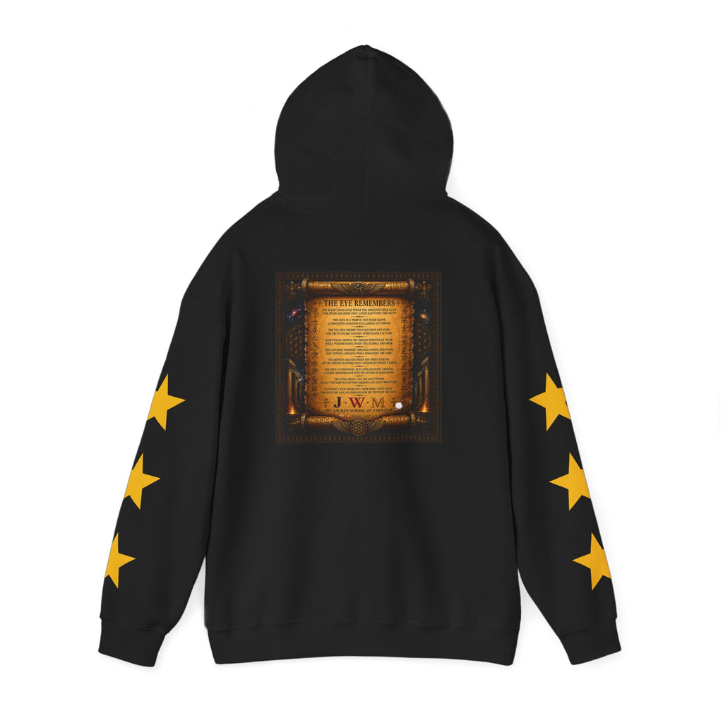 Eye of Providence Star Sleeve Hoodie — Vintage Occult Symbol Pullover