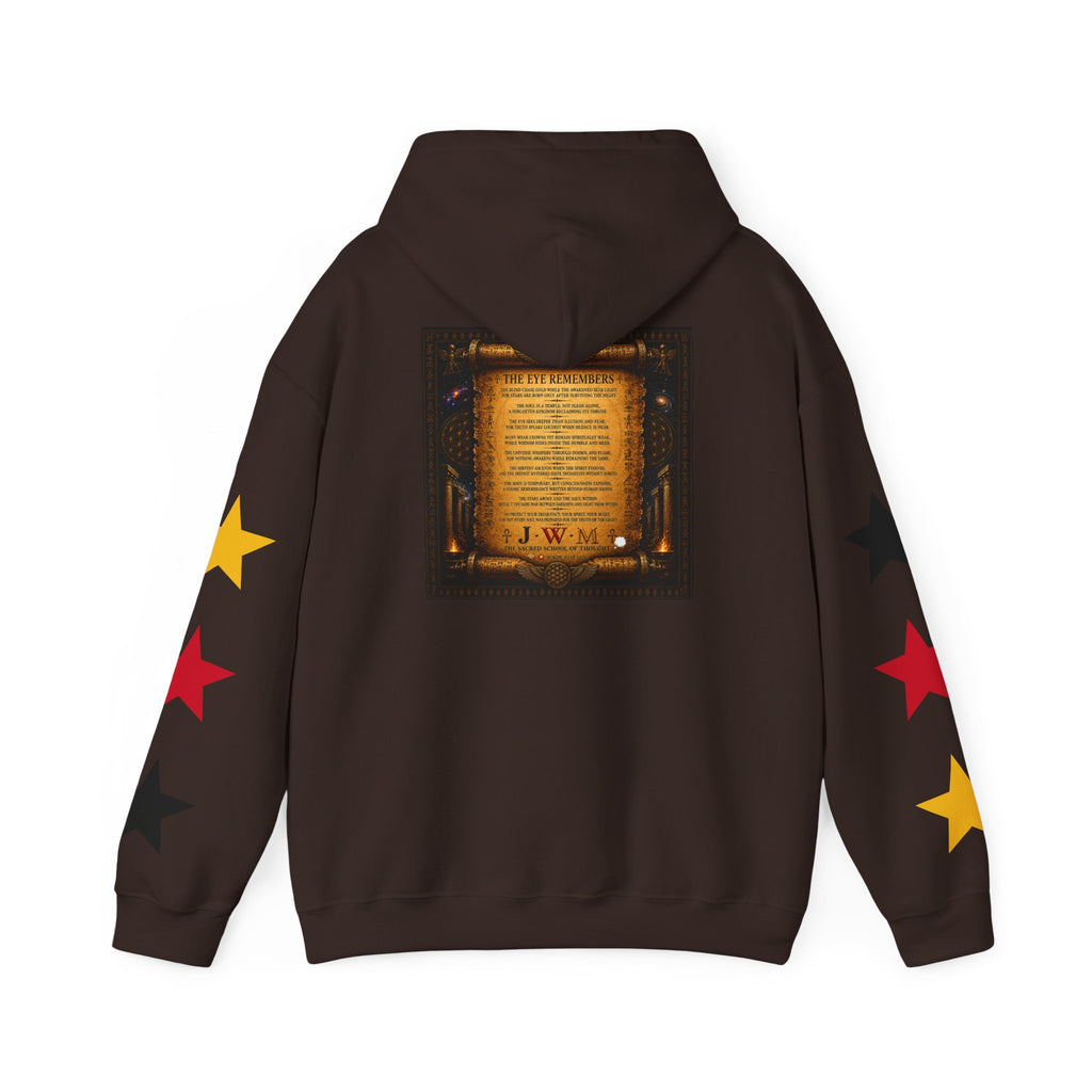 Eye of Providence Star Sleeve Hoodie — Vintage Occult Symbol Pullover