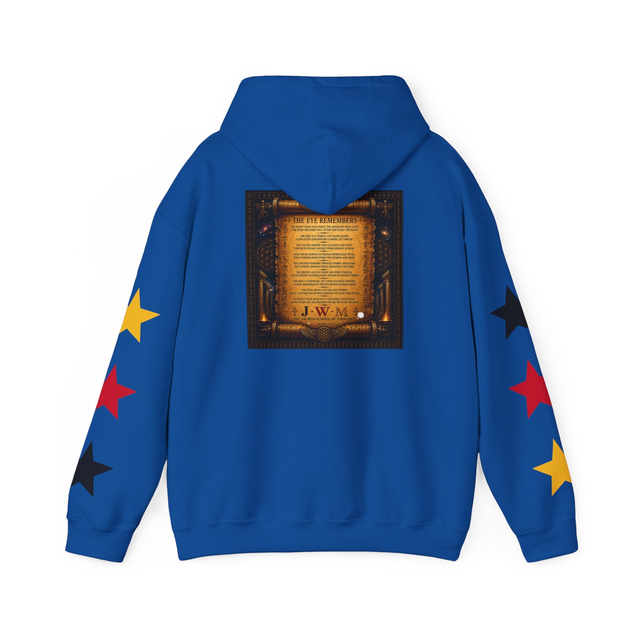 Eye of Providence Star Sleeve Hoodie — Vintage Occult Symbol Pullover
