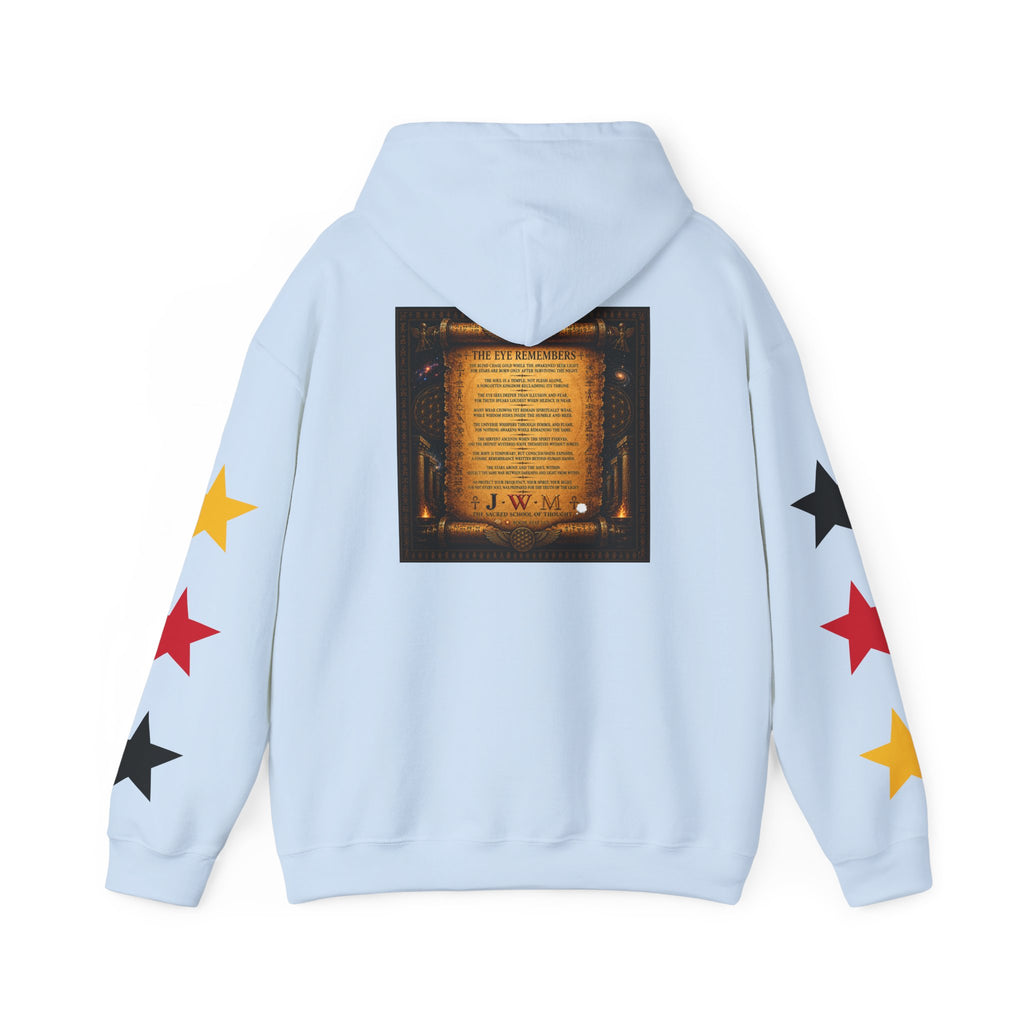 Eye of Providence Star Sleeve Hoodie — Vintage Occult Symbol Pullover