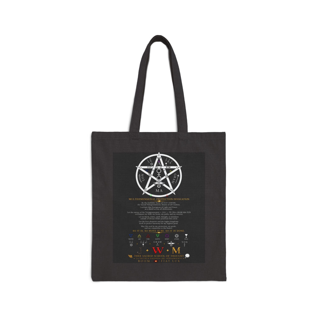 MULTIDIMENSIONAL PROTECTION ACTIVATION TOTE BAG ✨🜂  This is not merely a tote bag.  This is a symbolic shield.  A consciously crafted sigil designed to represent spiritual protection, energetic...