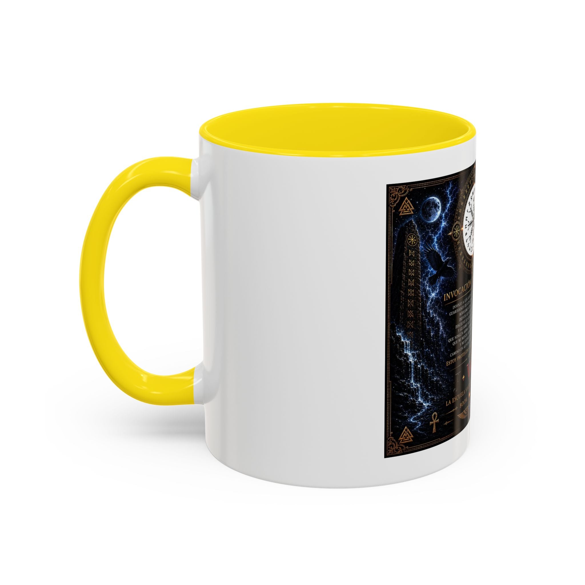 Vegvísir Protection Coffee Mug — Nordic Runic Compass Design (11/15oz)