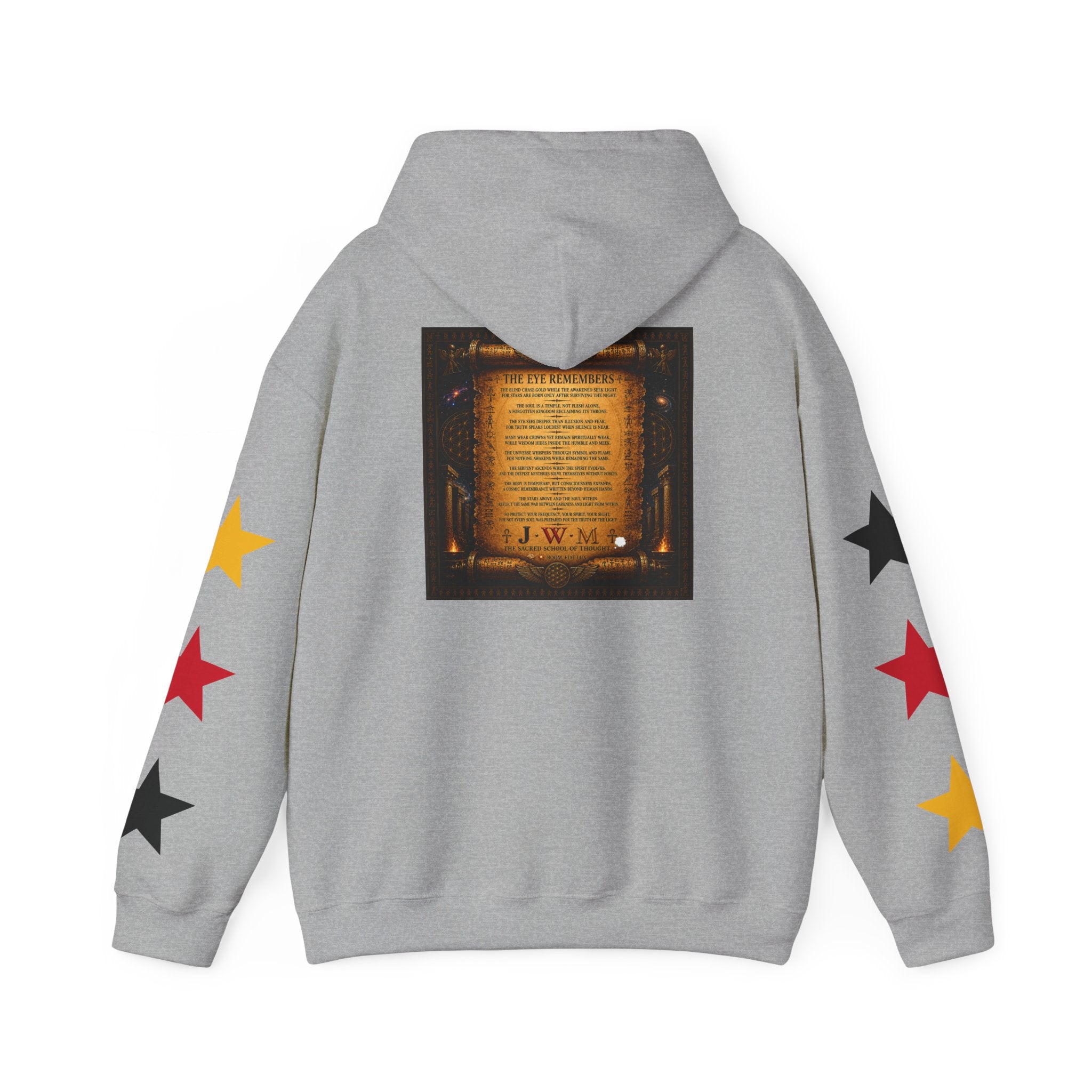 Eye of Providence Star Sleeve Hoodie — Vintage Occult Symbol Pullover